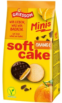 Produktbild von Griesson Soft Cake Orange Minis Zartbitter 125g