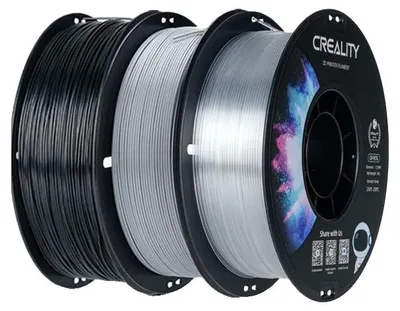 Zdjęcie produktu dla Filament do drukarek 3D, materiał PETG, wysoka przejrzystość i połysk, PETG 1BK1GY1TP