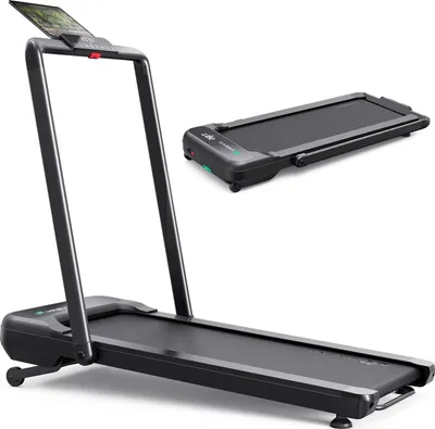 Immagine prodotto di UREVO Tapis roulant STROL 2S PRO, 120 kg, 1 km/h, 12 km/h, calorie, distanza, velocità, tempo, nero, corsa, camminata