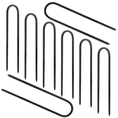 Image de 8 pièces d'œillets métalliques en forme de U pour tente