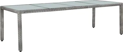 Produktbild von vidaXL 11-tlg. Garten-Essgruppe mit Kissen Poly-Rattan Grau