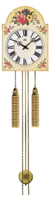 Produktbild von AMS AMS Pendelwanduhr Bauernstil, handbemalt mit 8-Tage Kettenzugwerk