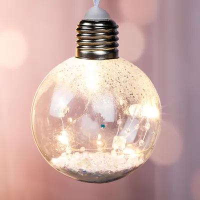 Produktbild von 3er LED Deko Glühbirne Lichtkugel Dekokugel Kugellampe Batterie Ø8cm