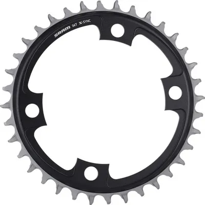 Zdjęcie produktu dla Tarcza mechanizmu korbowego SRAM Sram X-Sync 36 T. 107 Mm Lk Black