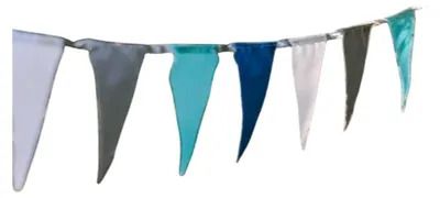 Produktbild von 5 Meter Wimpelkette "Marine" normal