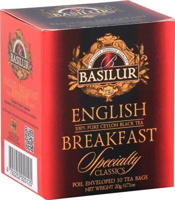 Produktbild von BASILUR English Breakfast- Schwarzer Tee in Beuteln, 10x2g x 1 Stück