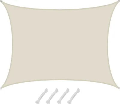 Produktbild von UV Sonnensegel Wasserdicht 5x6 - Rechteckig - Sonnenschutz Segel Garten Terrasse