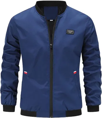Produktbild von Lässige einfarbige Outdoor-Trenchcoat-Jacke für Herren mit Taschen