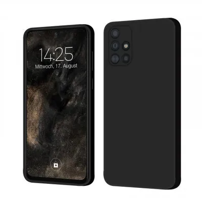 Produktbild von Liquid Silikon Hülle für Samsung Galaxy A51 - Farbe: Schwarz - Modellkompatibilität: Für Samsung Galaxy A51 - Displayglas: Ohne 9H Displayglas
