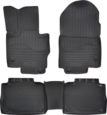 Produktbild von NORM LINERS | 3D Gummimatten Auto Matten Fussmatten Kompatibel mit Mercedes GLS 2 X167 ab 2019 5tlg, Individuelle Passform mit Hohem Rand cca 4-5cm, Allwetter,