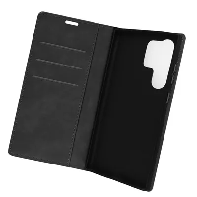 Immagine prodotto di Avizar, custodia a libro con portacarte e supporto per Samsung Galaxy S23 Ultra, colore nero