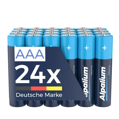 Produktbild von ALPALIUM AAA Batterien 24 Stück Alkaline Vorratspack - Für Lichterketten, Spielzeug, Taschenlampen und mehr