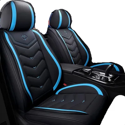 Produktbild von Autositzbezüge - Sitzbezüge - Autositzschoner - Sitzbezüge - Komplettset - Kunstleder mit Schaumstoffpolsterung