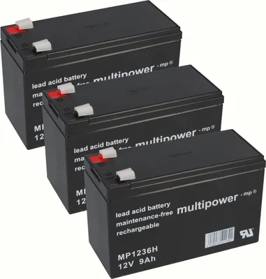 Image de Batterie compatible Tante Paula Scooter électrique 36V 3x 12V 9Ah AGM plomb
