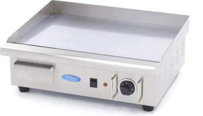 Produktbild von Maxima - Gastro Grillplatte - Glatte Chrom - 55 cm - inkl. Tropfschale