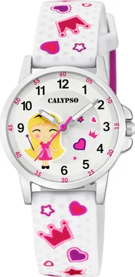 Produktbild von Calypso Kinderuhr | Quarzuhr analog weiß Edelstahl PolyurethanBand | K5776/1