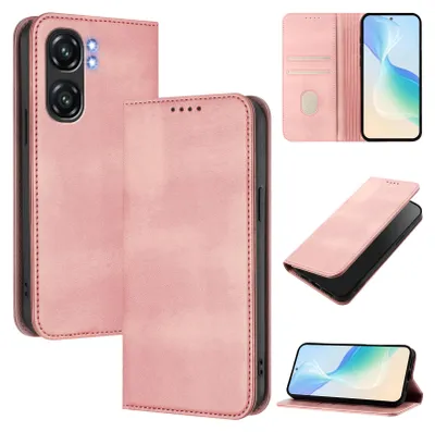 Immagine prodotto di Custodia per Oukitel C58 / C58 Pro, custodia in pelle vintage con protezione RFID, slot per schede, supporto Nero