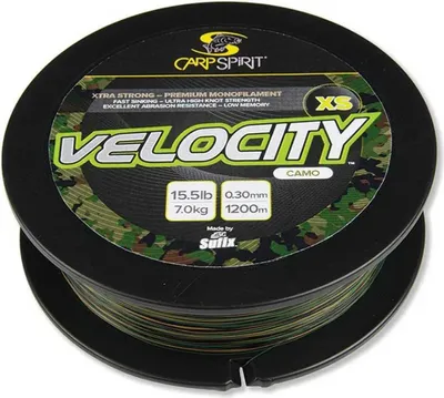 Zdjęcie produktu dla Carp Spirit Velocity™ Xs Lo-vis Carp Line 1200 M Green 0,350 mm Green 0,350 mm