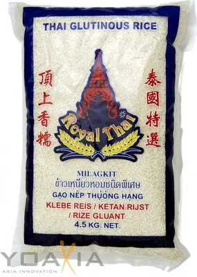 Produktbild von [ 4,5kg ] ROYAL THAI Klebreis | Klebe Reis | Klebereis | Glutinous Rice aus Thailand