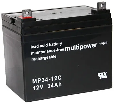 Obrázek produktu pro Pb akumulátor MULTIPOWER 12V/34,0Ah