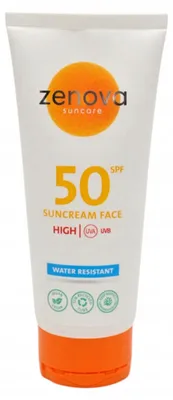 Image de Zenova Crème Solaire Pour Le Visage Avec Indice De Protection Spf 50, 100 Ml, Résistante À L'eau