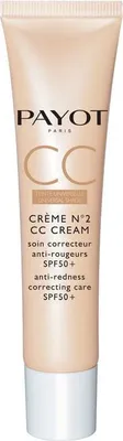 Obrázok produktu pre Korrektúrny redukčný krém SPF50 s korigujúcim účinkom, 40ml. Payot Creme No 2 CC Cream - starostlivosť pre citlivú pokožku s tendenciou k začervenaniu.