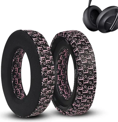 Produktbild von INF Atmungsaktive Ohrpolster für Bose NC700 Kopfhörer Schwarz + Rosa