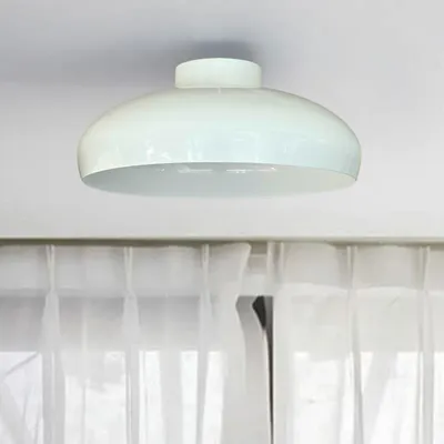 Produktbild von Pendelleuchte IAndroaI Wohnzimmer, E27, Ø40 Industrielampe Vintage Deckenlampen Für Schlafzimmer,Deckenleuchte Metall, Hängelampe, Weiss