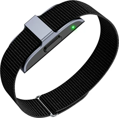 Obrázek produktu pro Chytrý zdravotní náramek, nositelný fitness tracker s multisportovním režimem, vodotěsný náramek bez displeje s magnetickou nabíjecí stanicí