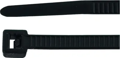 Zdjęcie produktu dla Hellermann Tyton 138-00044, Poliamidowy, Czarny, 150 mm, 3,5 mm, 100 szt.