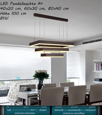 Produktbild von DD146-3 LED Deckenleuchte mit Fernbedienung Lichtfarbe/ Helligkeit einstellbar