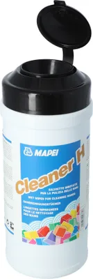 Imagen del producto de MAPEI® CLEANER H: Toallitas de limpieza, toallitas húmedas en envase dispensador (80 unidades), 20x30 cm