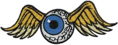 Produktbild von Aufnäher - Auge mit Flügel - 01914 - Gr. ca. 11 x 3 cm - Patches Stick Applikation