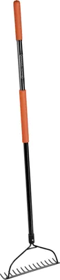 Produktbild von BLACK+DECKER Planierrechen 150 CM - Fiberglas und Kohlenstoffstahl - Schwarz/Orange