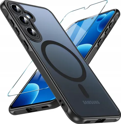 Obrázek produktu pro Magnetické pouzdro, matné, ČERNÉ, pro Samsung S26 | pro MagSafe, ODOLNÉ + sklo