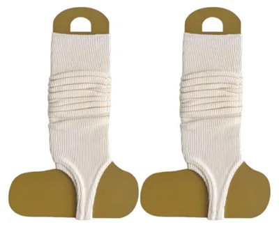 Produktbild von Mädchen Sommer Stegsocken Atmungsaktive Zehenlose Wadensocken Lässige Ballett-Beinwärmer Scrunch-Socken für Damen Yoga Tanz
