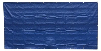 Produktbild von 1 Stück Bauzaunplane 160g/m²  blau PE 1,76m x 3,41m