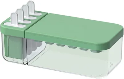 Produktbild von Gefrierschrank-Eiswürfelform, Eiswürfelbereiter mit Deckel, Aufbewahrungsbox, Eisformen, Küche