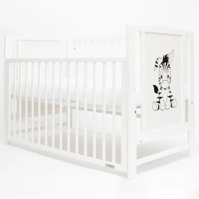 Immagine prodotto di Lettino New Baby BEA Zebra con sponde estraibili bianco