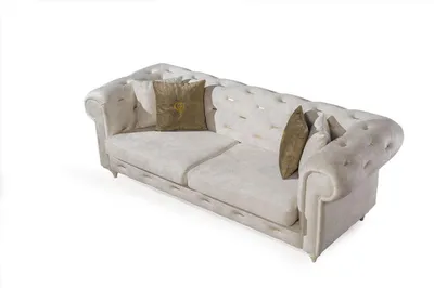 Produktbild von Stilvolle Wohnzimmer Sofagarnitur Dreistzer 2-Sitzer Luxus Sessel Couch