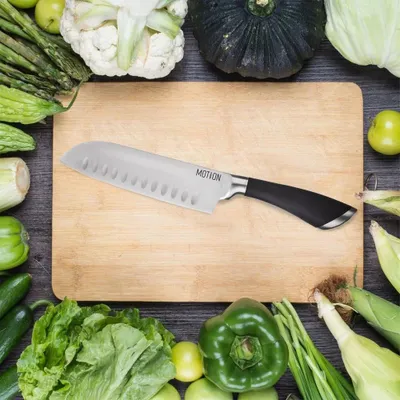 Zdjęcie produktu dla Santoku Messer - Nóż Santoku - Długość ostrza: 17 cm - Stal nierdzewna