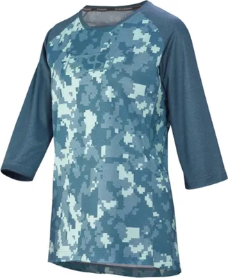 Produktbild von iXS Damen Jersey 3/4 Carve , Marineblau Camo, 38