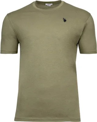 Immagine prodotto di U.S. POLO ASSN. T-shirt da uomo - Jersey cardato, girocollo, logo ricamato, cotone verde S