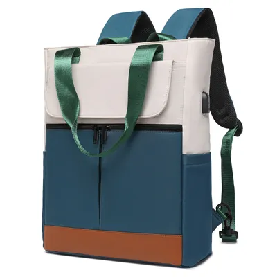 Produktbild von OKWISH Rucksäcke,Freizeitrucksack,Arbeitsrucksack,Rucksack,Backpack Tagesrucksack Schulrucksack Sportrucksack mit wasserabweisend externen USB-Anschluss,Grün