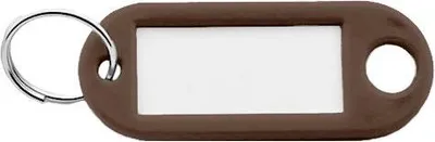 Obrázek produktu pro Štítky na klíče CombiCraft Tmavě hnědá 55 x 22 mm - 100 kusů