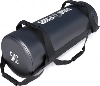 Produktbild von GORILLA SPORTS® Fitness Power Bag - 5 kg, Rutschfeste Griffe, Gefüllt, Kunstleder - Gewichtssack, Sandbag, Corebag, Sandsäcke, Gewichte für Training, Workout, Crossfit, Gym