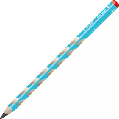 Zdjęcie produktu dla Ergonomiczny trójkątny ołówek dla praworęcznych - STABILO EASYgraph w kolorze niebieskim - Pojedynczy ołówek - Twardość HB