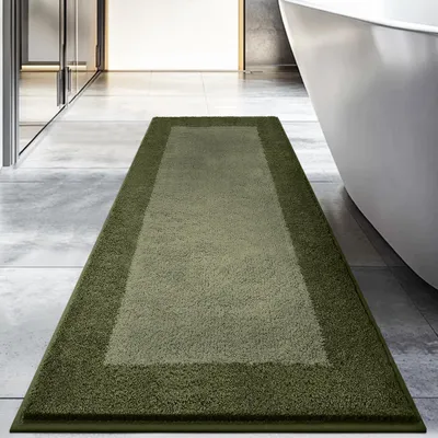 Image de Tapis de bain 60 x 150 cm, antidérapant, lavable, pour la douche, la baignoire et le sol