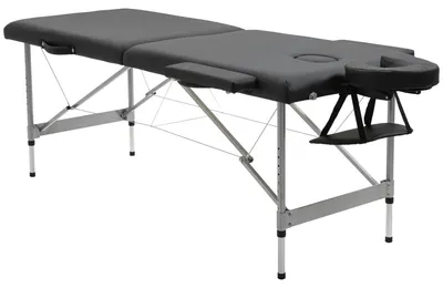 Produktbild von Massagetisch – Klappbarer Massagetisch – Verstellbare Höhe – 186 x 71 x 83 cm – Aluminiumrahmen – Transportfähig