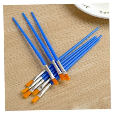 Produktbild von 100 Stück Pinselset aus Nylonborsten für Aquarell- und Ölmalerei